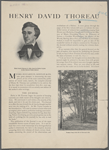 Henry David Thoreau in 1854, from the Rowse Crayon in the Concord Public Library.  Walden Pond, from site of Thoreau's hut.
