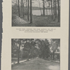Walden Pond, Concord, the cairn marking the site of the hut where Henry David Thoreau lived while cultivating philosophy and beans.  A street view in Concord.