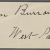 Burroughs, John, "Walt Whitman & his Art," holograph MS, with signature.