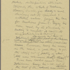Burroughs, John, "The poet of the cosmos," part of holograph MS, signed and dated, Nov. 15-16, 1915.