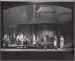 Andrew Prine, Ed Begley [center] and unidentified others in the stage production Look Homeward, Angel