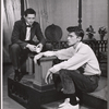 Arthur Hill and Andrew Prine in the stage production Look Homeward, Angel