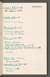 Stage manager's logs