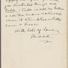 MacAlister, [John Y.], ALS to. Feb. 21, 1907.