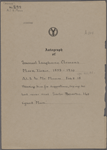 Munro [David A.], ALS to. Feb. 8, [1905]. Previously Feb. 8, [n.y.].