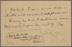 Nichols, C[lara] A., postcard to. Jan. 27, 1898 [postmark].