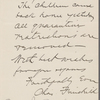 Fairchild, Charles, ALS to SLC. Feb. 26, 1884.