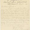 Pond, [Major James Burton], ALS to. Jul. 3, 1884.