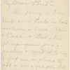 Pond, [Major James Burton], ALS to. Jul. [23?], [1884].