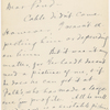 Pond, [Major James Burton], ALS to. Sep. 26, 1884.