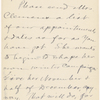 Pond, [Major James Burton], ALS to. [Oct. 12?, 1884]. Previously: Sunday, n.d.