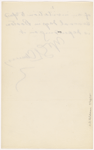 Pond, [Major James Burton], ALS to. [Oct. 12?, 1884]. Previously: Sunday, n.d.