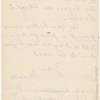 Pond, [Major James Burton], ALS to. [Oct. 19, 1884]. Previously: Sunday [Nov.? 1884]