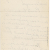 Pond, [Major James Burton], ALS to. Oct. 23, 1884. Previously [before Oct. 15?].