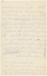 Pond, [Major James Burton], ALS to. [Oct. 28?, 1884].