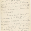 Pond, [Major James Burton], ALS to. [Oct. 28?, 1884].