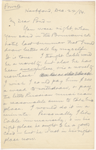 Pond, [Major James Burton], ALS to. Dec. 22, 1884.