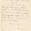 [Pond, Major James Burton], ALS to. Mar. 14, 1885.