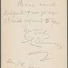 Pond, [Major James Burton], ALS to. [April, before April 15, 1885].