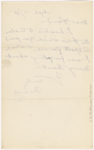 Pond, [Major James Burton], ALS to. Apr. 15, 1885.