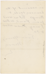 Pond, [Major James Burton], ALS to. May 16, 1885