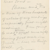 Pond, [Major James Burton], ALS to. May 17, [1885]. Previously May 17, [n.y.]