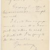 Pond, [Major James Burton], ALS to. Dec. 28, 1885.