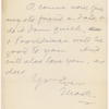 Pond, [Major James Burton], ALS to. Jan. 10, 1886. 