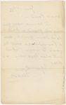 Pond, [Major James Burton], ALS to. Jan. 10, 1886. 