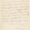 Pond, [Major James Burton], ALS to. Jan. 15, 1886. 