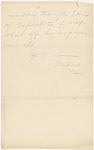 Pond, [Major James Burton], ALS to. May 3, 1886. 