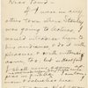 Pond, [Major James Burton], ALS to. Nov. 18, 1886. 