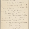 Pond, [Major James Burton], ALS to. Jul. 2, 1889. 