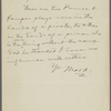 Pond, [Major James Burton], ALS to. Oct. 17, 1890
. 