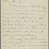 Pond, [Major James Burton], ALS to. Nov. 29, 1890
. 