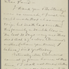 Pond, [Major James Burton], ALS to. Nov. 29, 1890
. 