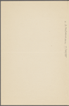 Pond, [Major James Burton], ALS to. Apr. 20, 1894. 