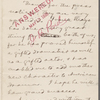 Pond, [Major James Burton], ALS to. May 1, 1895. 