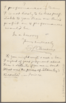 Pond, [Major James Burton], ALS to. May 24, 1895. 