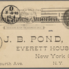Pond, [Major James Burton], postcard to. Jun. 8, 1895
. 