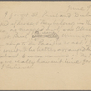 Pond, [Major James Burton], postcard to. Jun. 9, [1895] (postscript to ALS for same date). 