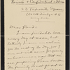 Pond, [Major James Burton], ALS to. [Jun. 18, 1897]. 