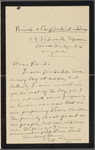 Pond, [Major James Burton], ALS to. [Jun. 18, 1897]. 