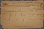 Pond, [Major James Burton], draft telegram to. [Jul. 6, 1897]. 