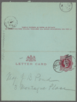 Pond, [Major James Burton], ALS to. [Jul. 11, 1897]. Previously [Jul. 12, 1897]. 
