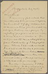 Pond, [Major James Burton], ALS to. Jul. 20, 1897.