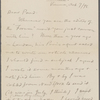 Pond, [Major James Burton], ALS to. Oct. 7, 1898.