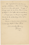 Pond, [Major James Burton], ALS to. Apr. 4, 1899.
