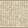 Pond, [Major James Burton], postcard to. Sep. 1, 1899.