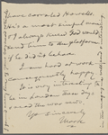 Pond, [Major James Burton], ALS to. Oct. 19, 1899.